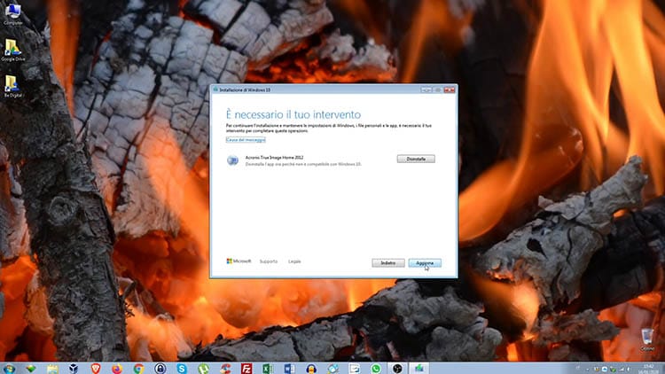 software incompatibile windows 10