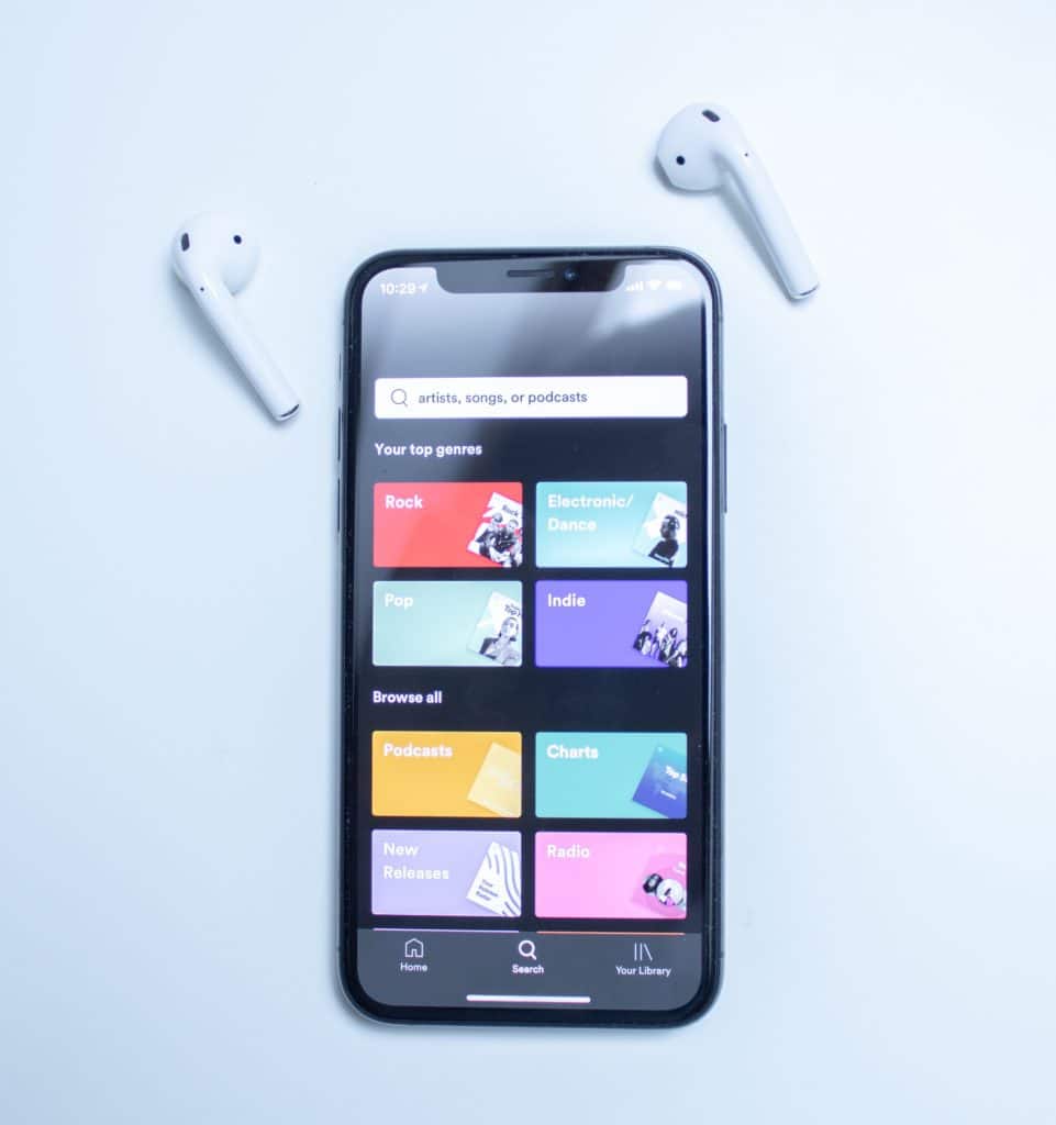 Scaricare musica da Spotify: la barra di ricerca